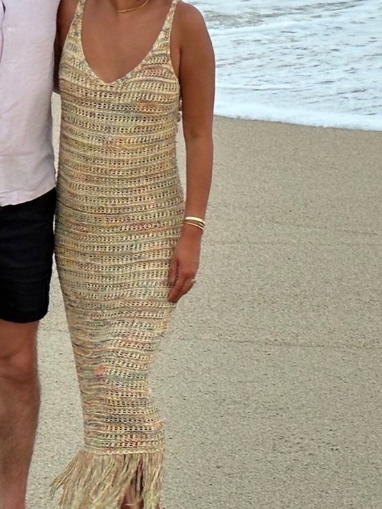 Zara Dresses & Skirts - Zara Crocheted Knit Fringe Colorful Maxi Dress